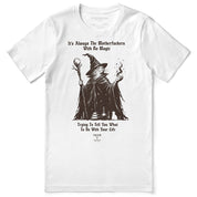 No Magic Cat T-Shirt — No Magic White Flat Lay