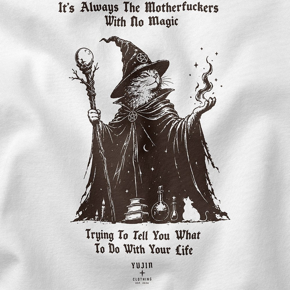 No Magic Cat T-Shirt — No Magic Closeup