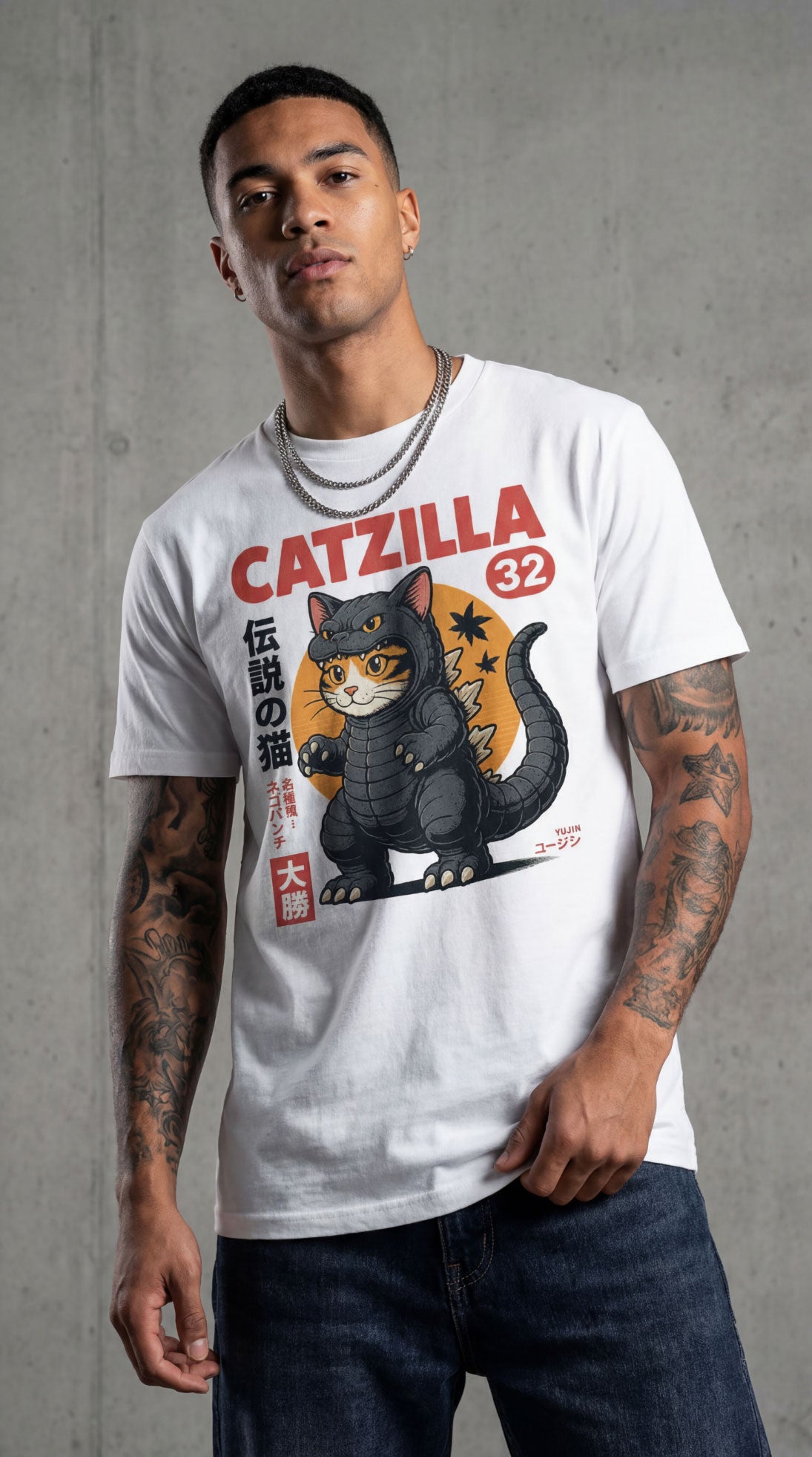 Catzilla Monster Cat T-Shirt