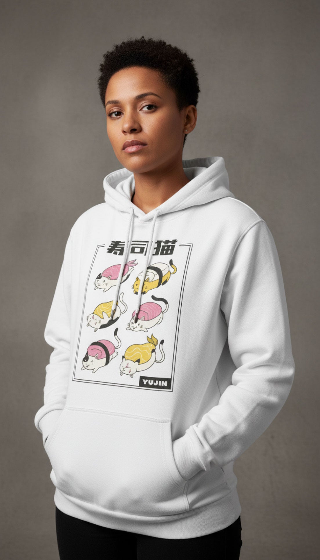 Sweat à capuche Sushi Cats