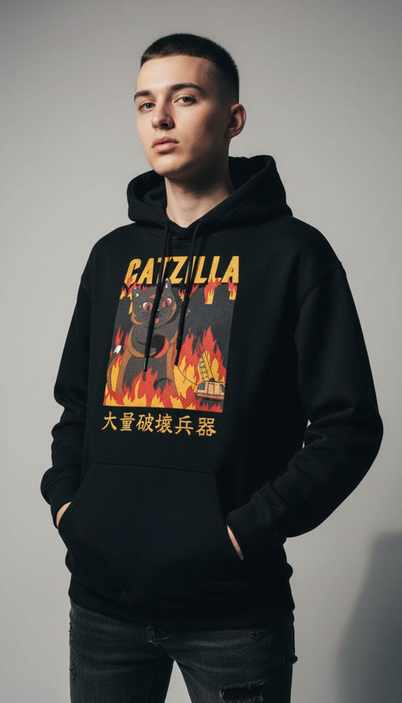 Catzilla City Cat Hoodie