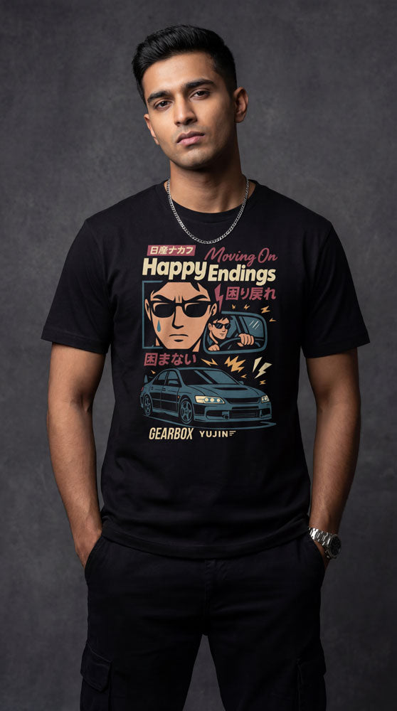 Happy Ending Car T-Shirt