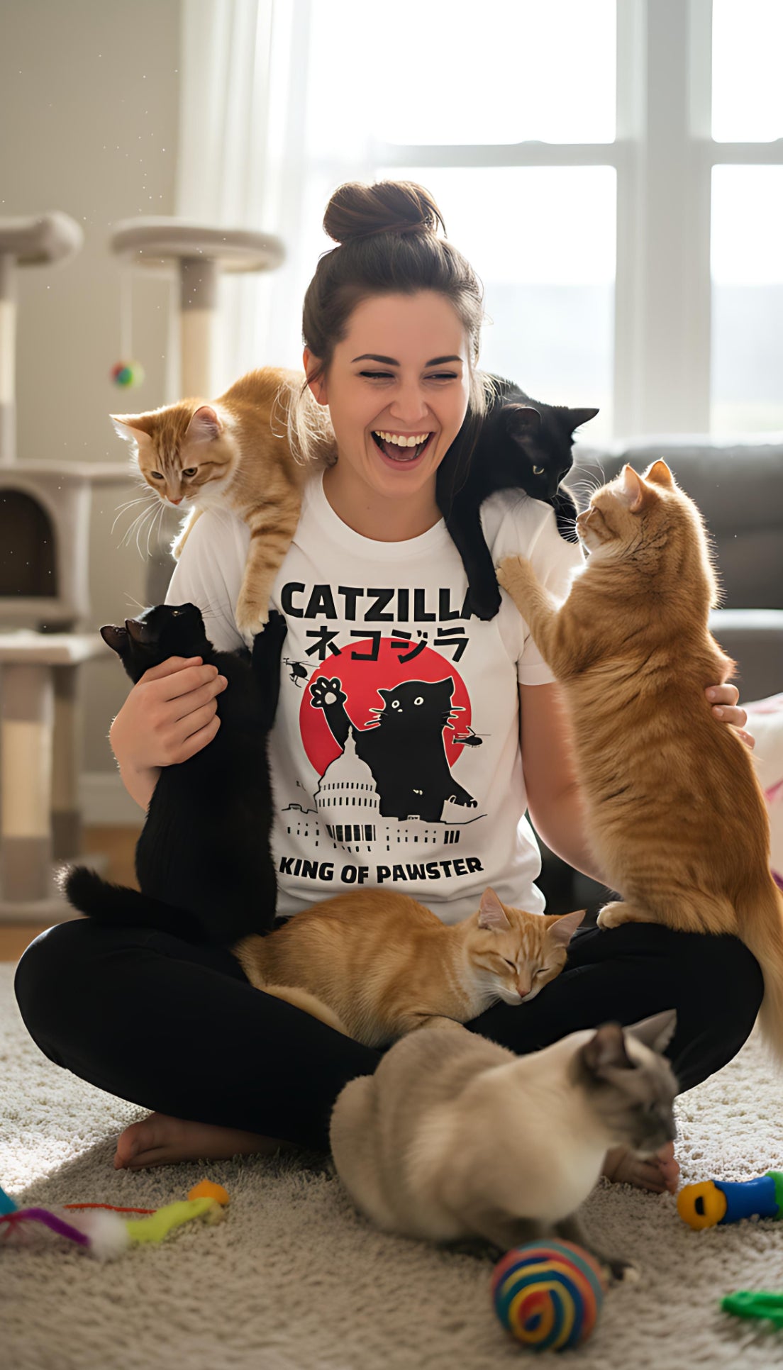 T-shirt Catzilla