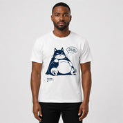 Unbothered Catman Cat T-Shirt — male Lifestyle