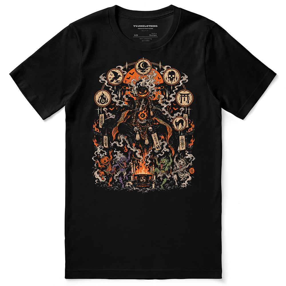 A Little Magic After Dark Monster T-Shirt in Black - front flat lay