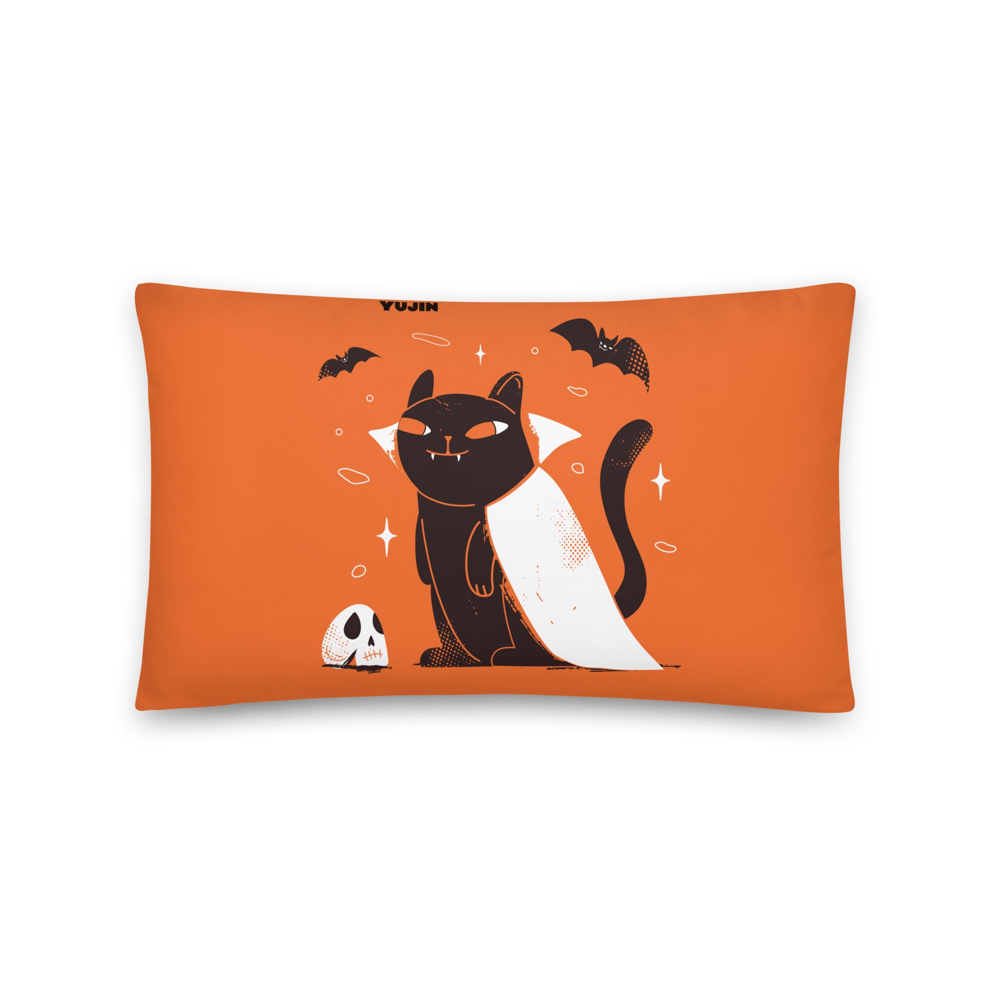 Night Cat Halloween Pillow | Yūjin Japanese Anime Streetwear Clothing