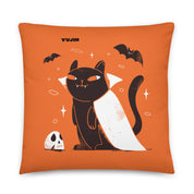 Night Cat Halloween Pillow | Yūjin Japanese Anime Streetwear Clothing