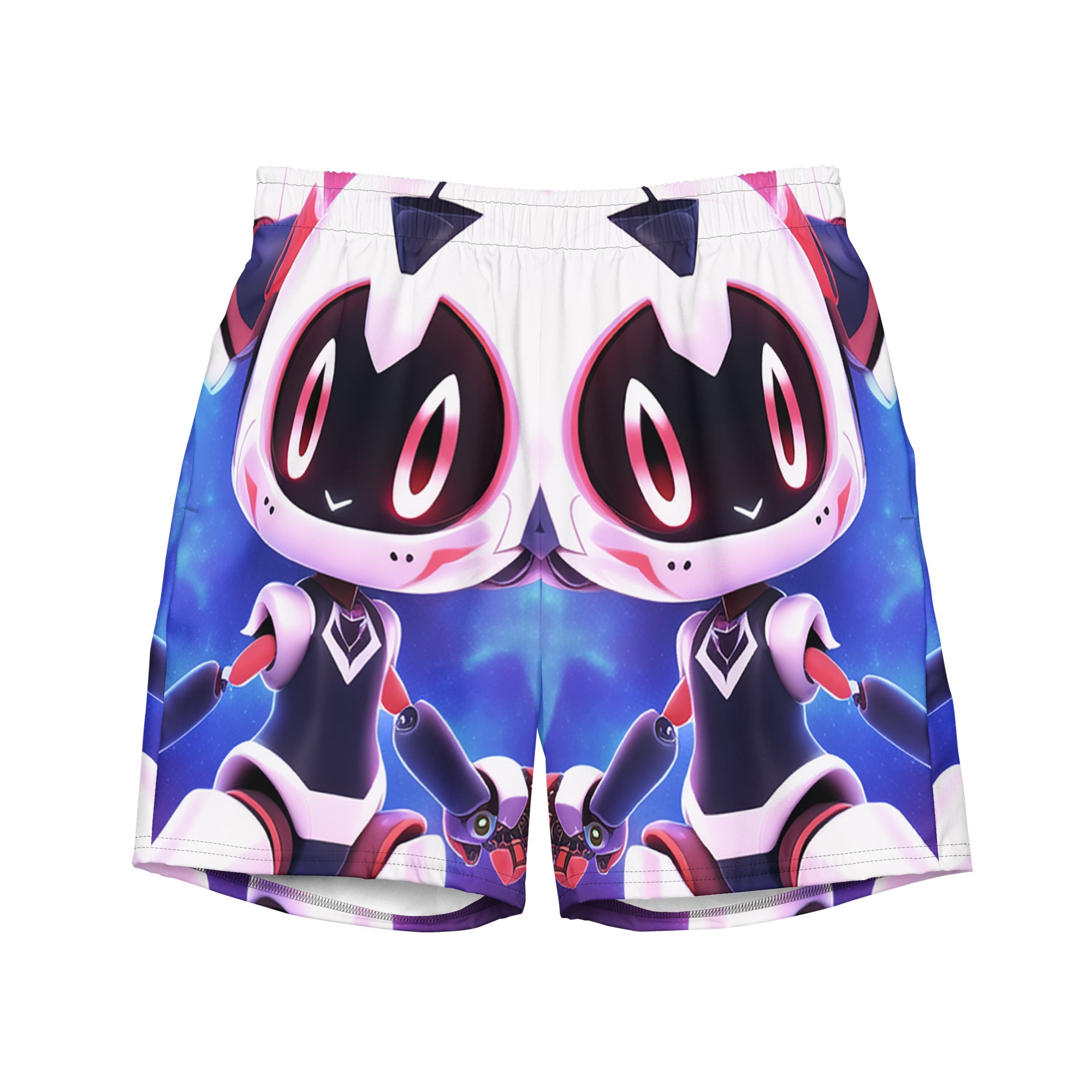 Cyber Friend Swim Trunks | Yūjin Japanese Anime Streetwear Clothing