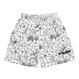 Playful Cat Mesh Shorts