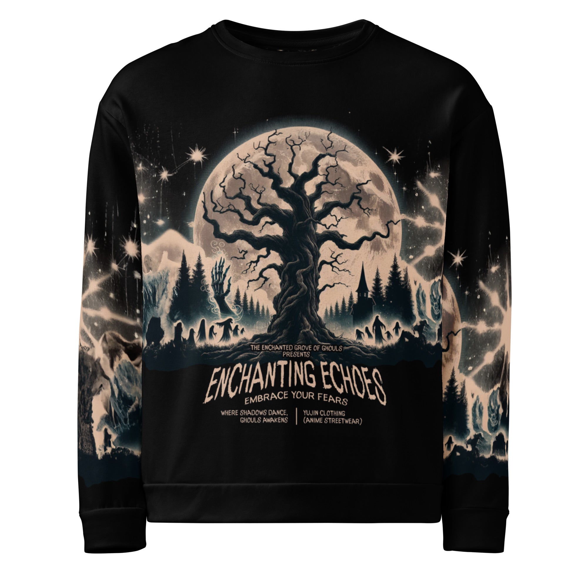 Enchanting Echoes Halloween Sweatshirt | Yūjin Japanese Anime Streetwear Clothing