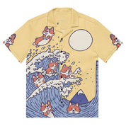 Swimming Corgi Shirt | Yūjin Japanese Anime Streetwear Clothing
