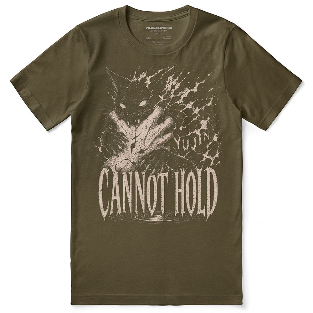 Cannot Hold Cat T-Shirt