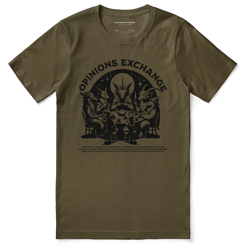 Opinions Exchange T-Shirt | Yūjin Japanese Anime Streetwear Clothing