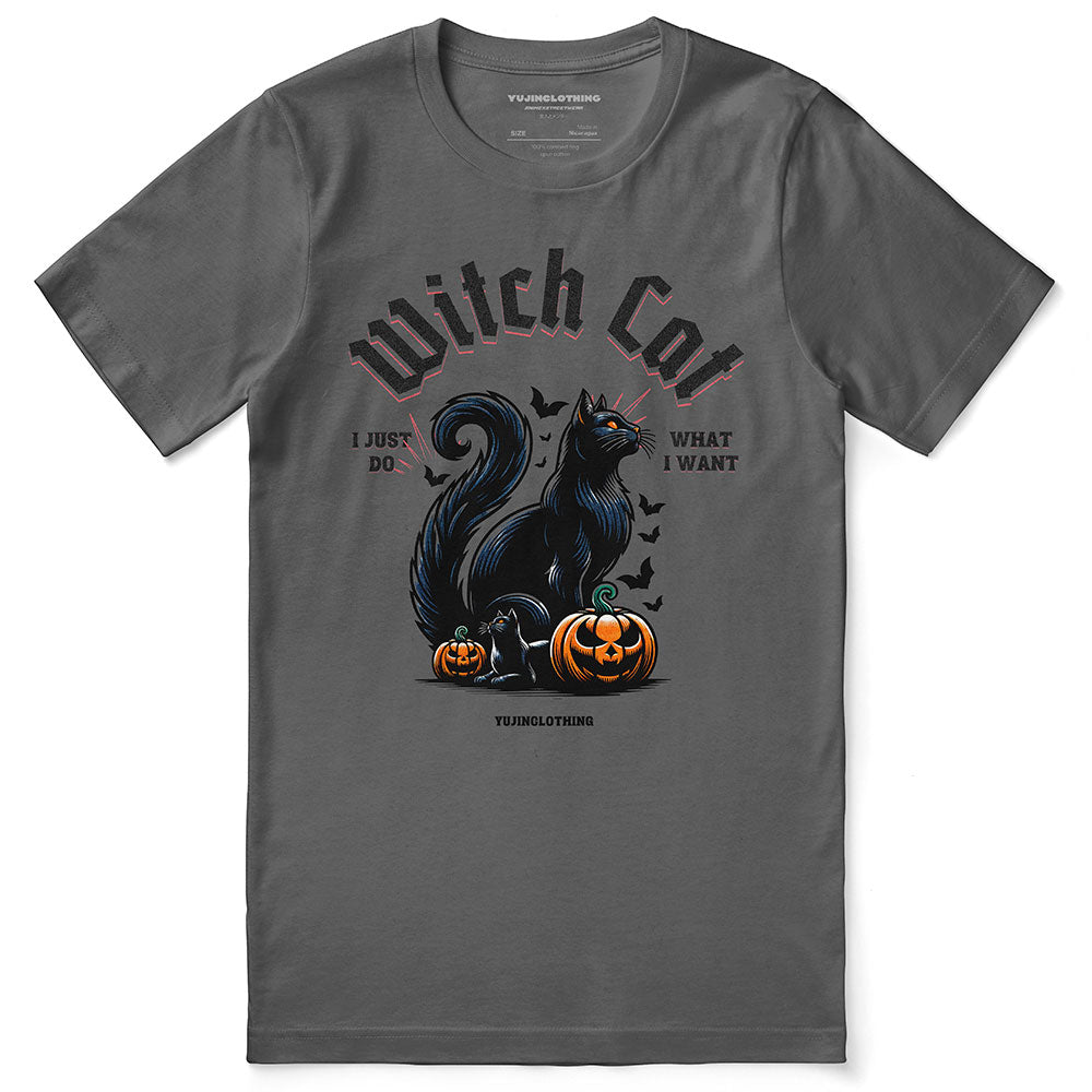 Witch Cat T-Shirt | Yūjin Japanese Anime Streetwear Clothing