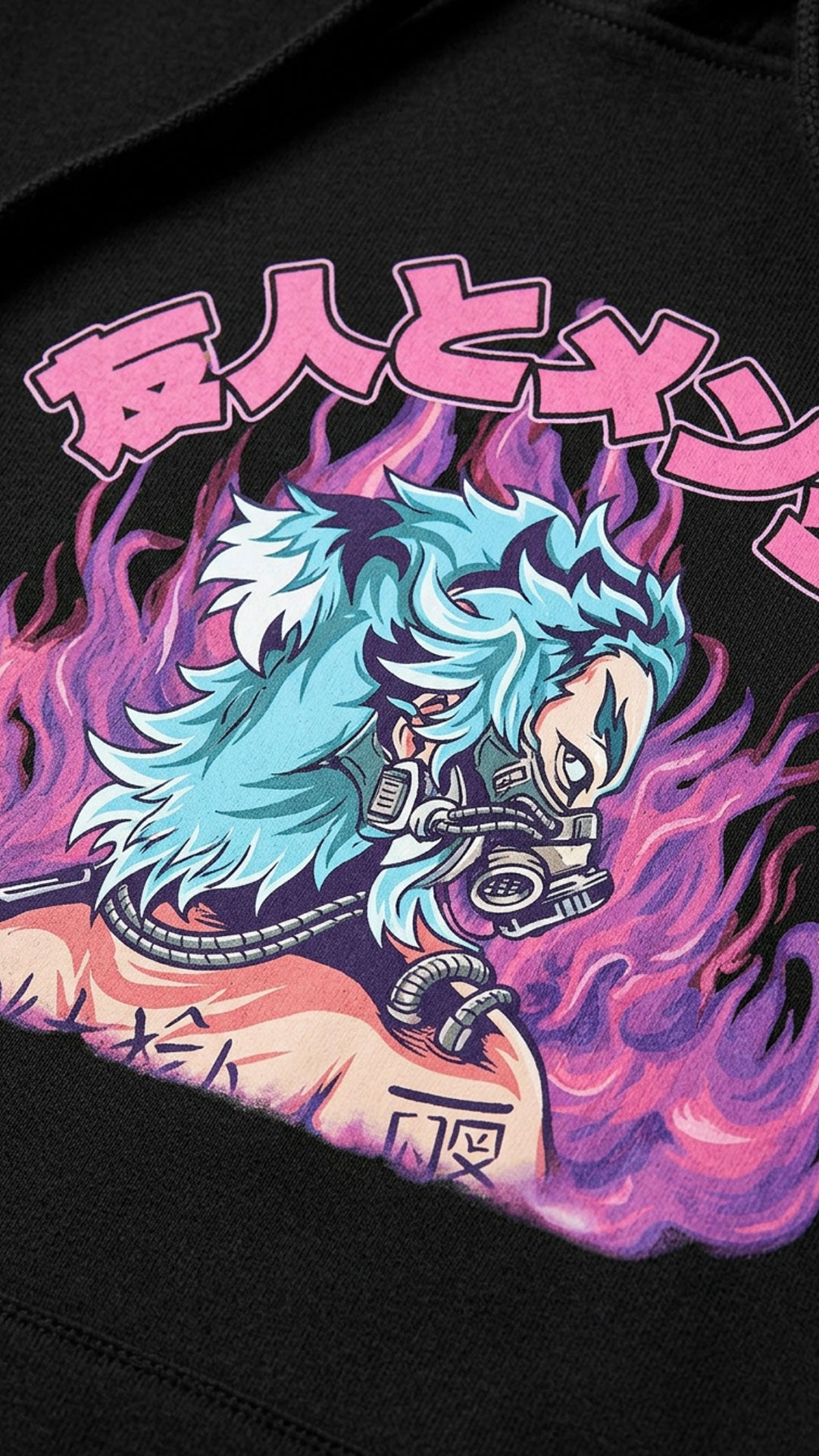 Sweat à capuche Flammes