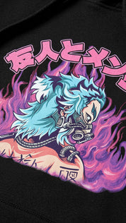 Sweat à capuche Flammes