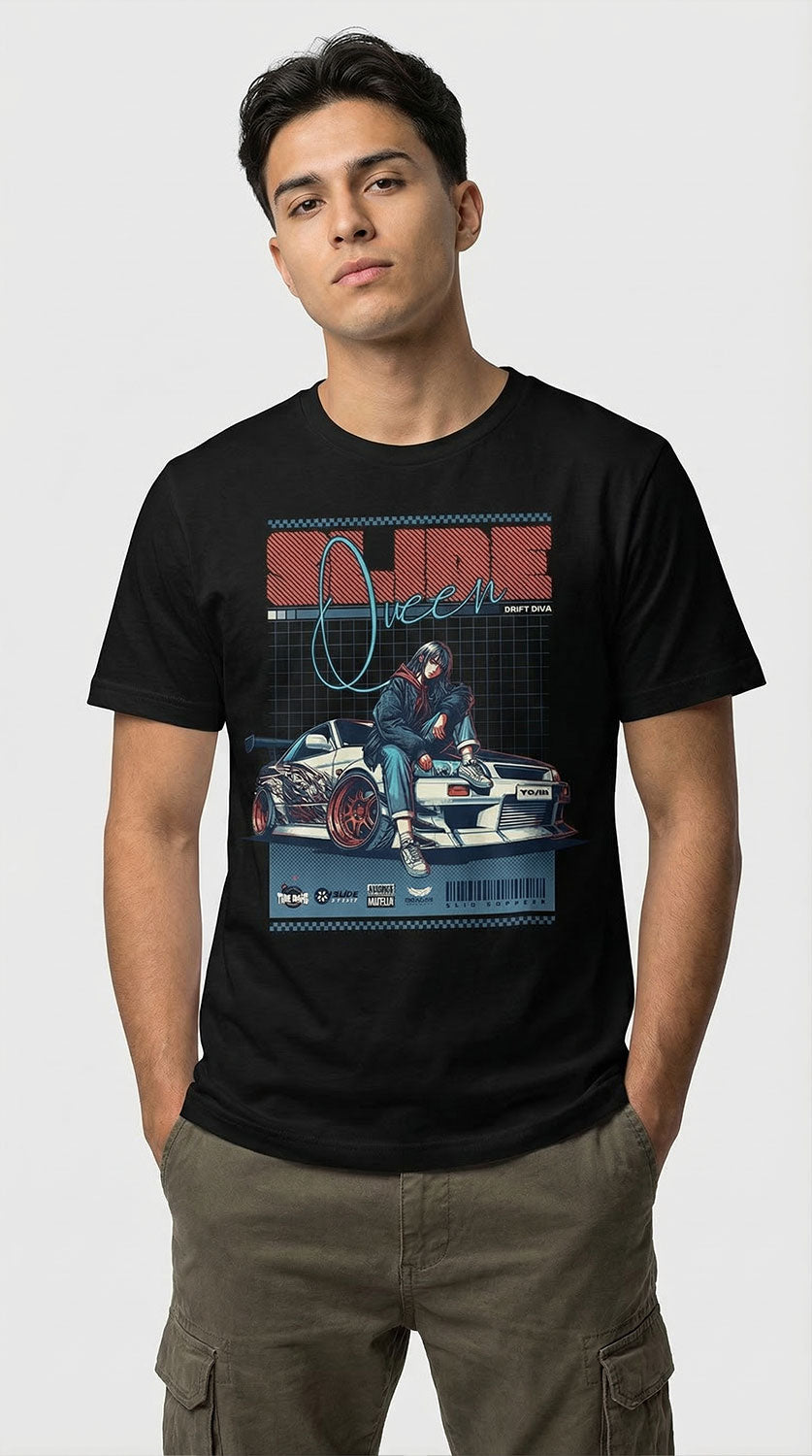 Slide Queen Car T-Shirt