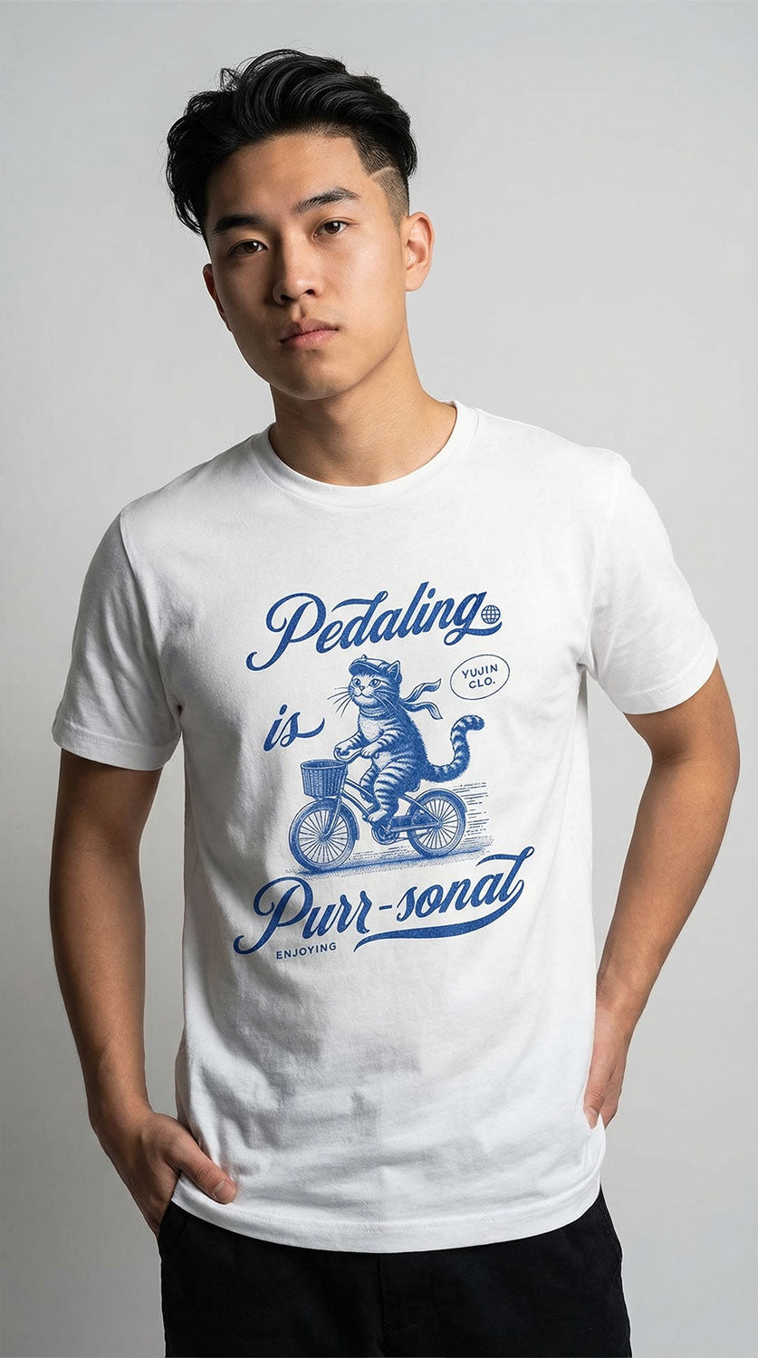 Pedaling Cat T-Shirt
