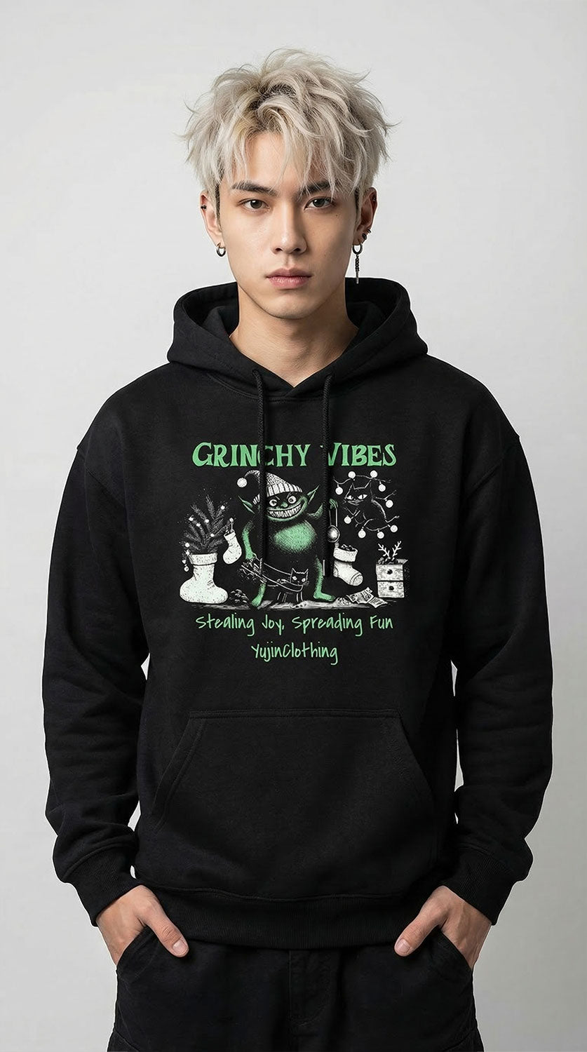 Grinchy Vibes Christmas Hoodie