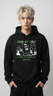 Grinchy Vibes Christmas Hoodie