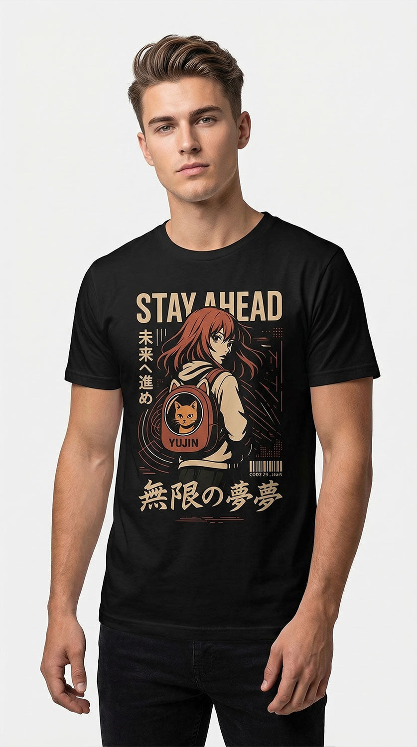 Stay Ahead Cat T-Shirt