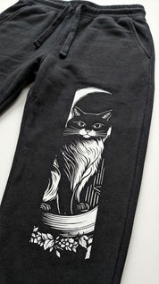 Moon And Cat Sweatpants