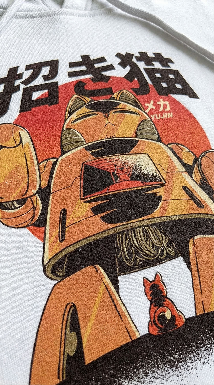 Mecha Cat Premium-Hoodie