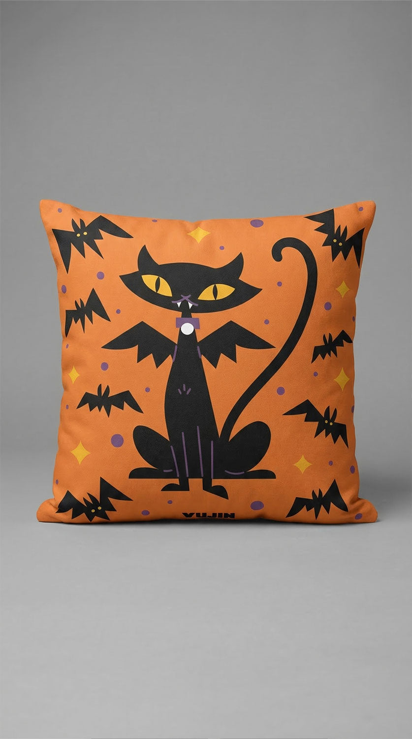 Halloween Cat Pillow