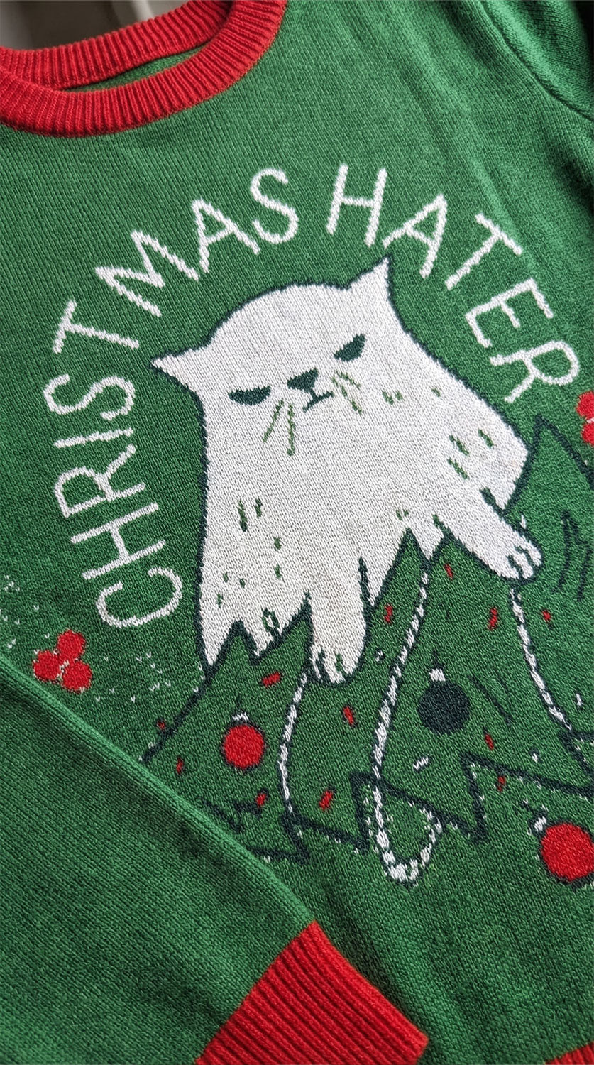 Christmas Hater Cat Sweatshirt