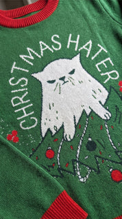 Christmas Hater Cat Sweatshirt