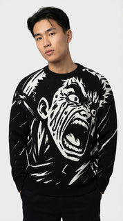 Tears Of War Relaxed Fit Knitted Sweatshirt