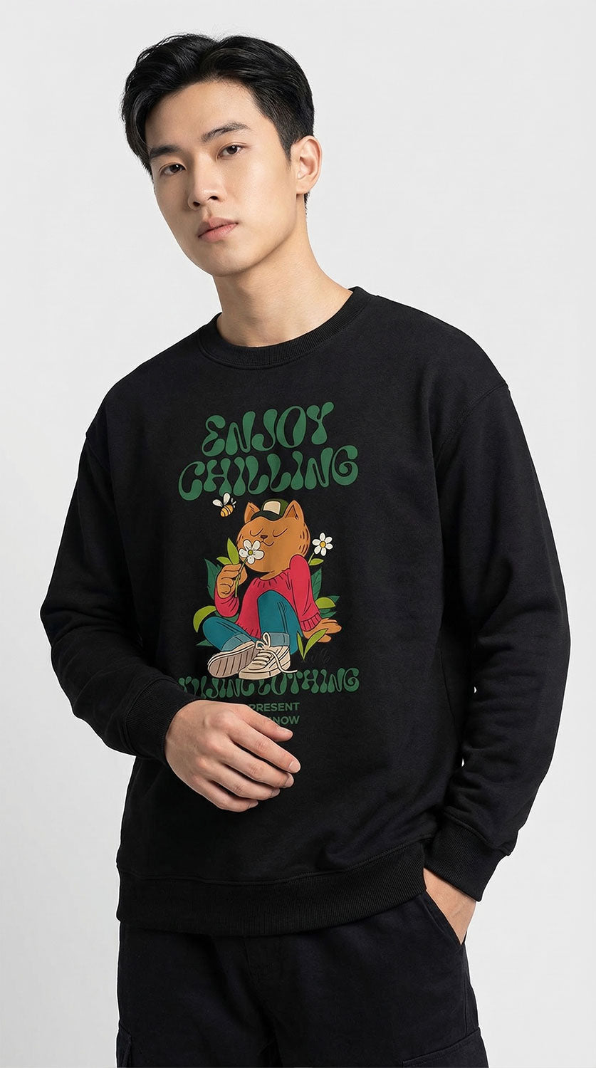 Enjoy Chilling Cat Sweatshirt