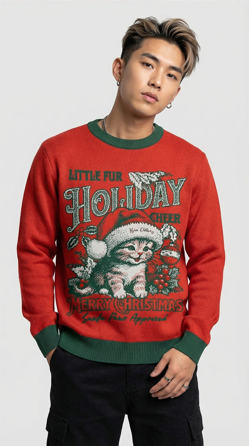 Holiday Cheer Cat Sweatshirt