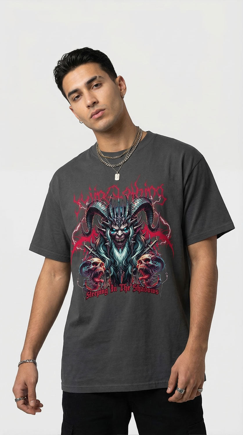 Darkness Oversized Faded T-Shirt