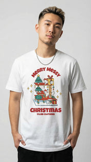 Messy Christmas Cat T-Shirt
