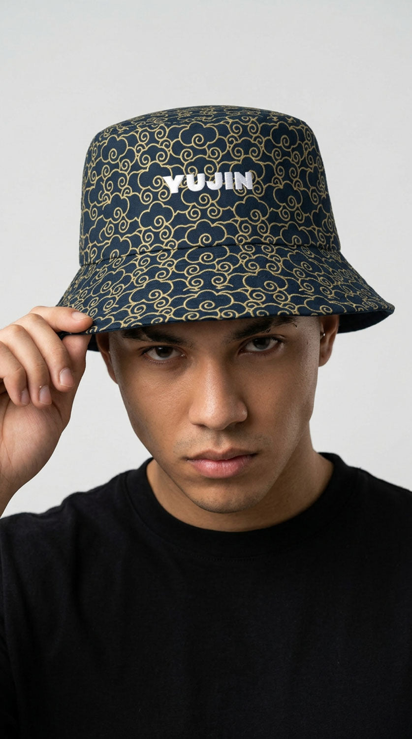 Japanese Clouds Reversible Bucket Hat