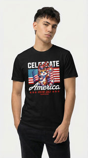 Celebrate 4th July Cat T-Shirt