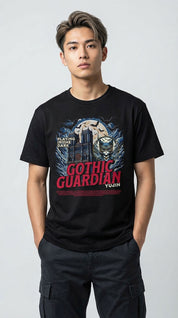 Gothic Guardian Cat T-Shirt