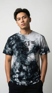 Skull Cat Tie-Dye T-Shirt