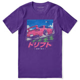 Neon Drift Rebellion Car T-Shirt