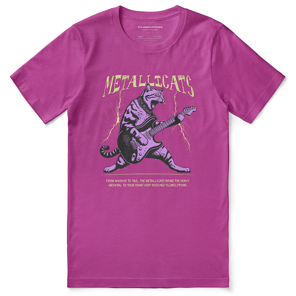 Metallicats Cat T-Shirt | Yūjin Japanese Anime Streetwear Clothing