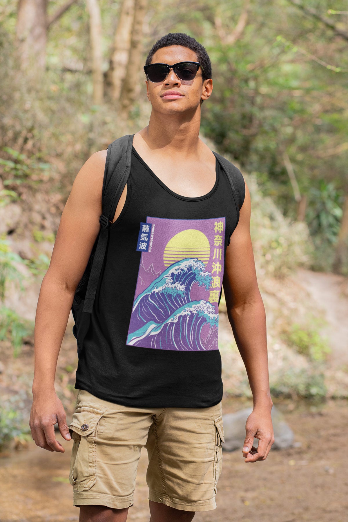 Big Wave Tank Top | Yūjin Japanese Anime Streetwear Clothing