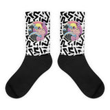 Japanese Vaporwave Cat Socks