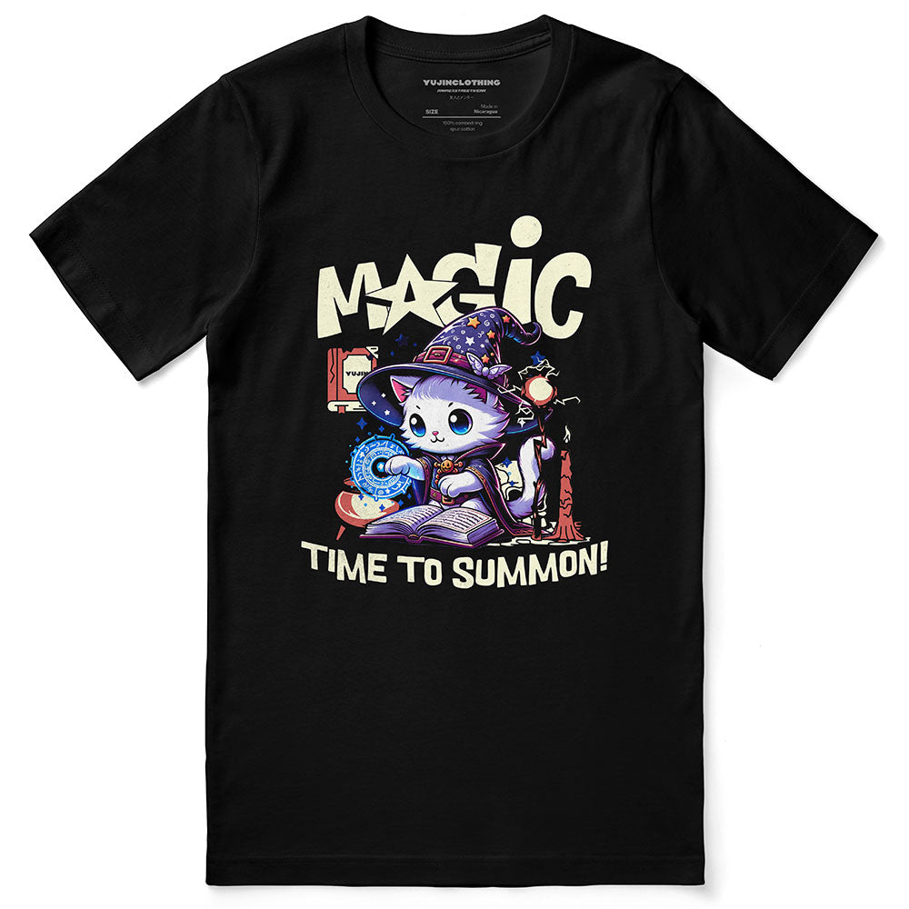 Magic Cat T-Shirt | Yūjin Japanese Anime Streetwear Clothing