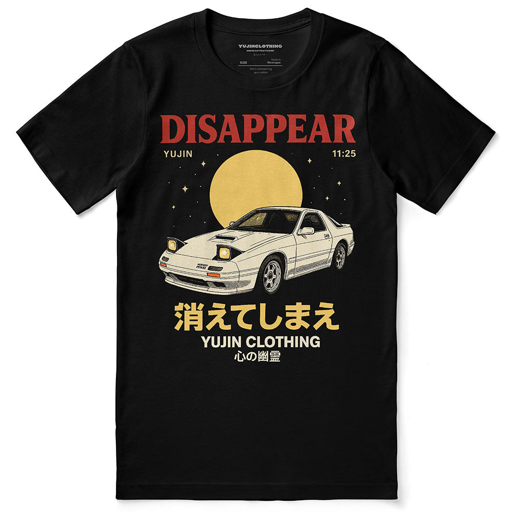 Disappear Car T-Shirt | Yūjin Japanese Anime Streetwear Clothing