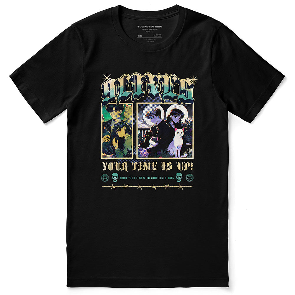 9Lives Cat T-Shirt | Yūjin Japanese Anime Streetwear Clothing