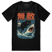 Shark Attack Cat T-Shirt | Yūjin Japanese Anime Streetwear Clothing