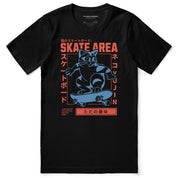 Skate Area Cat T-Shirt | Yūjin Japanese Anime Streetwear Clothing