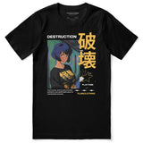Cat Destroyer And Girl T-Shirt