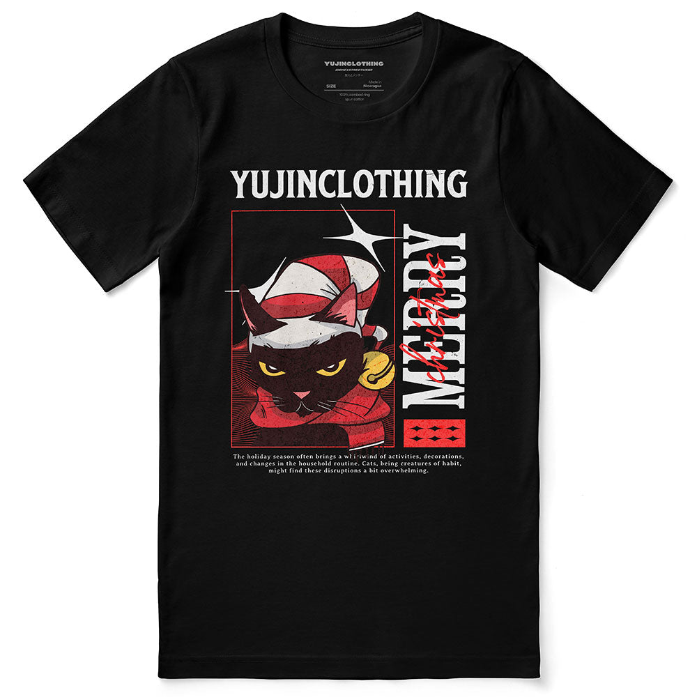 Overwhelming Cat T-Shirt | Yūjin Japanese Anime Streetwear Clothing